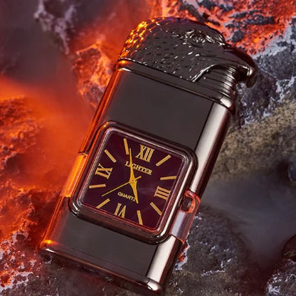 Vindtett lighter Vintage Watch Bezel Jet Flame Fackel