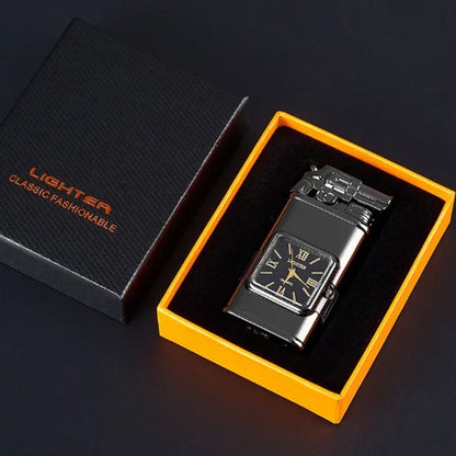 Vindtett lighter Vintage Watch Bezel Jet Flame Fackel