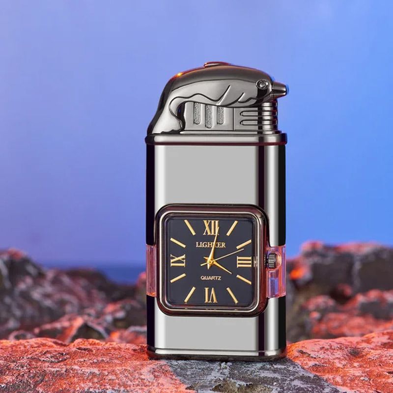 Vindtett lighter Vintage Watch Bezel Jet Flame Fackel