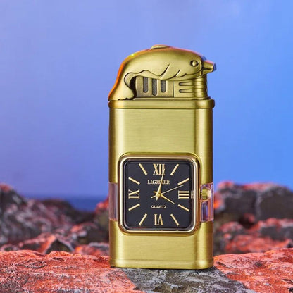 Vindtett lighter Vintage Watch Bezel Jet Flame Fackel