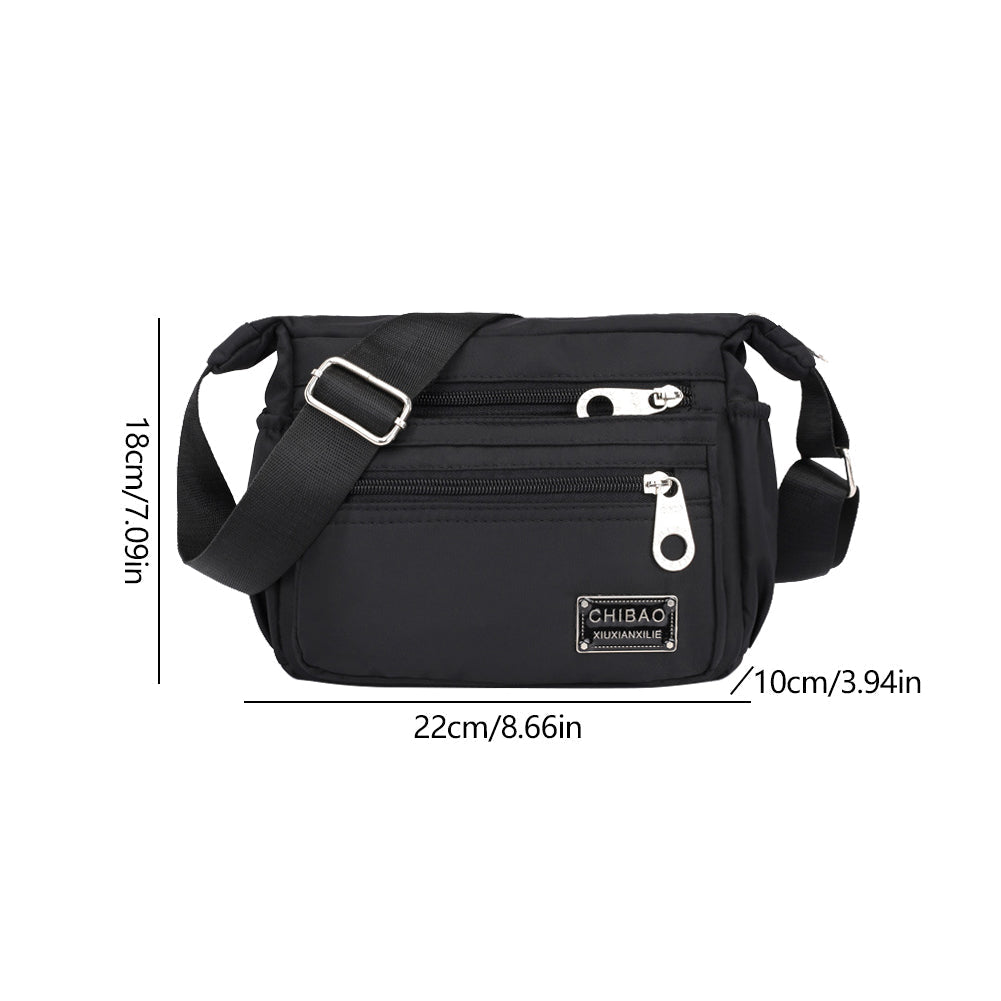 Vanntett Crossbody Bag Kvinner Casual Messenger Skuldervesker Veske for reise daglig